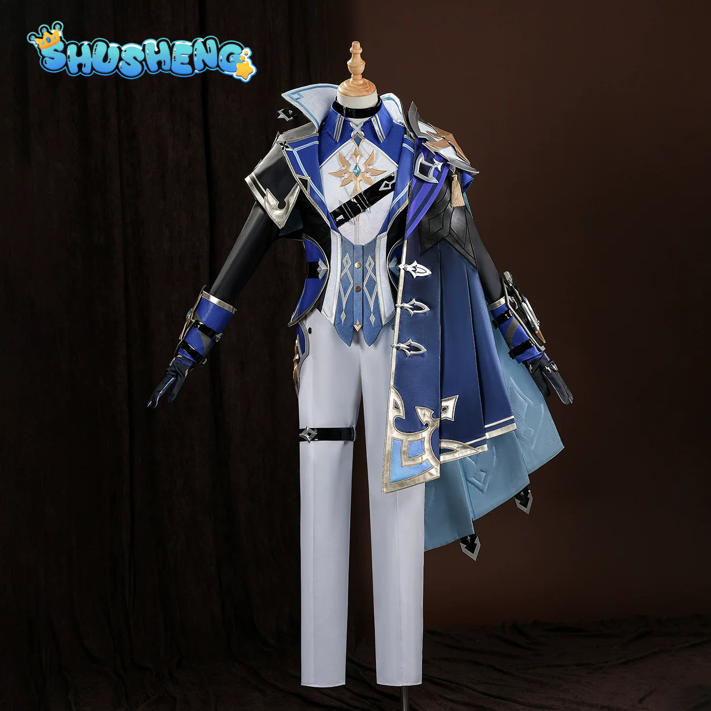 Anime Cosplay Wig - Game Genshin Impact Lohen Cosplay Costume