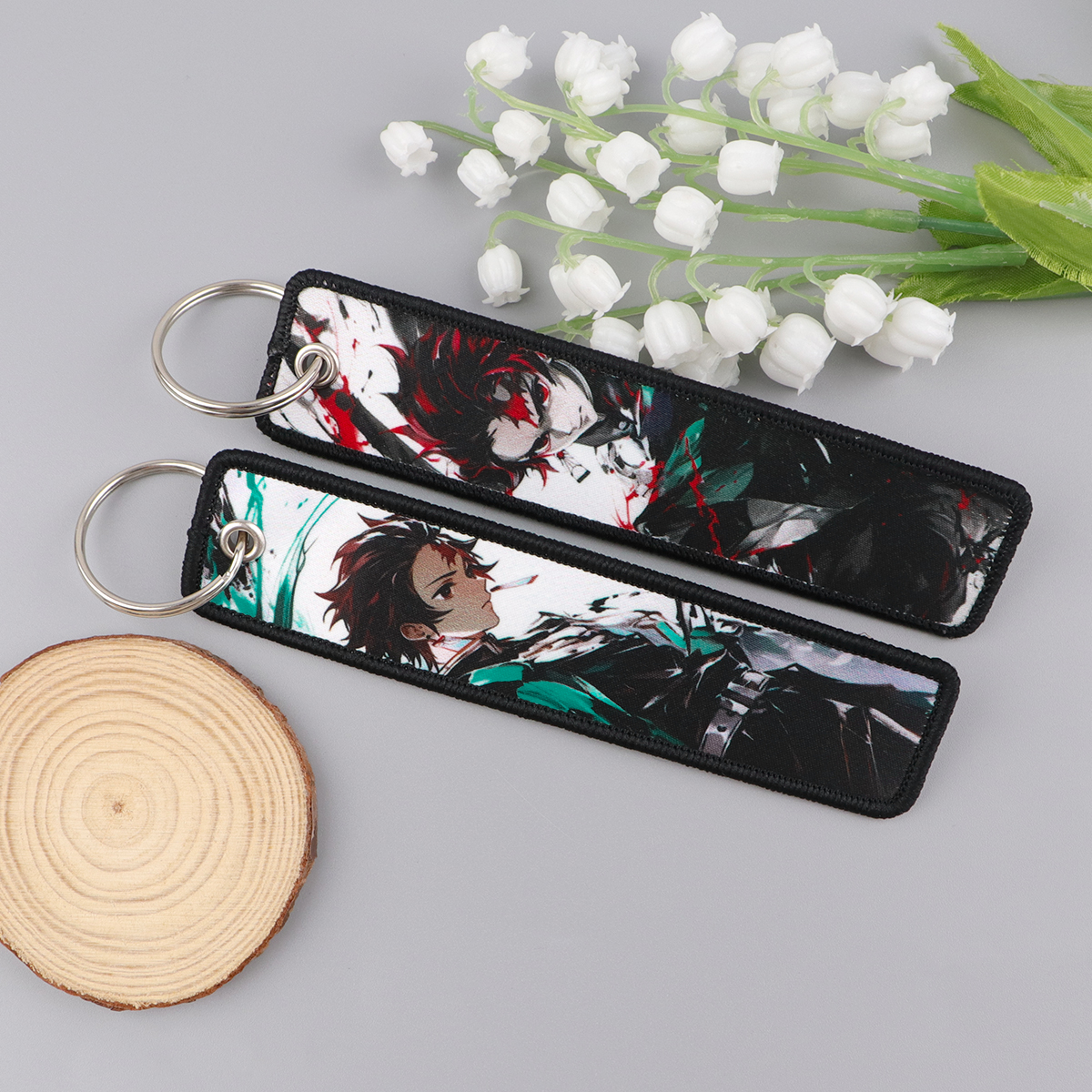 Anime Ghost Embroidery Key Fob - Anime Cosplay Website review and price