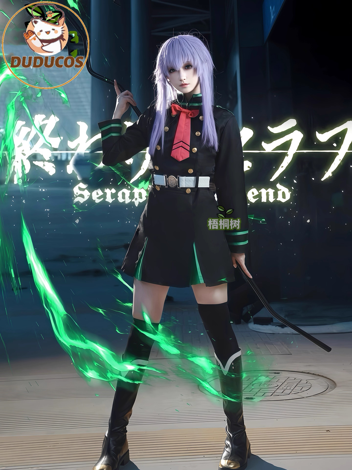 Anime Seraph of The End Shinoa - Anime Cosplay Wig review and price