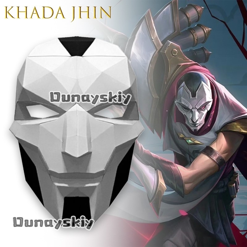 AKhada Jhin Oni Mask DIY Paper - Anime Cosplay Diy review and price