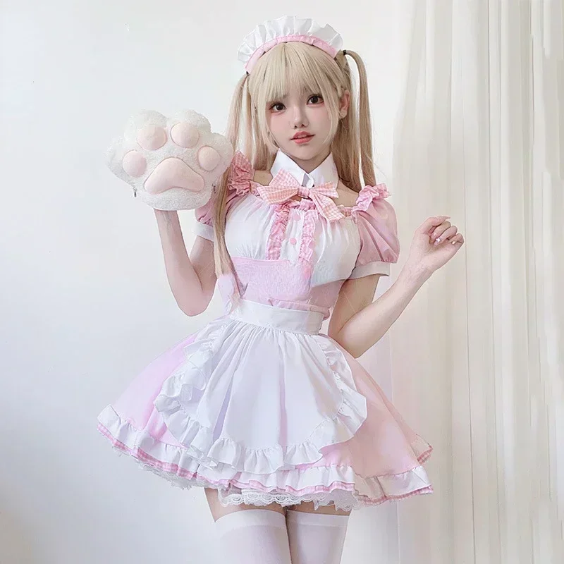 Sweet Cute Cat Lolita Pink Dre - Anime Cosplay Cat review and price