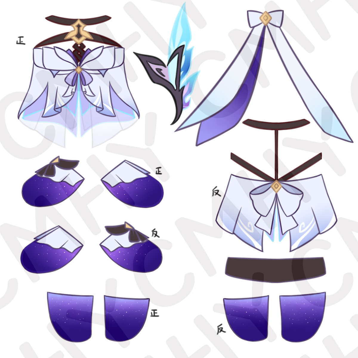 Game Genshin Impact Skirk Cat  - Anime Cosplay Cat review and price