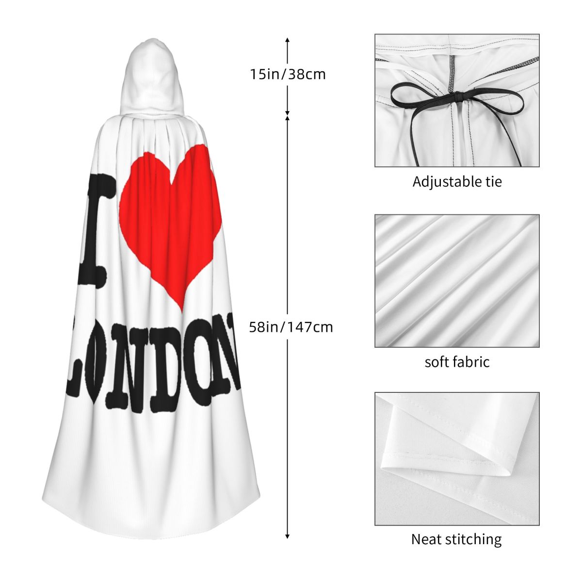 London UK England Long Hooded  - Anime Cosplay London review and price