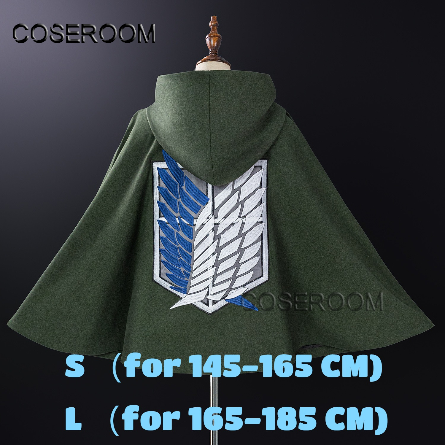 COSEROOM-SR Dark Green Survey  - Attack Titan Cloak review and price