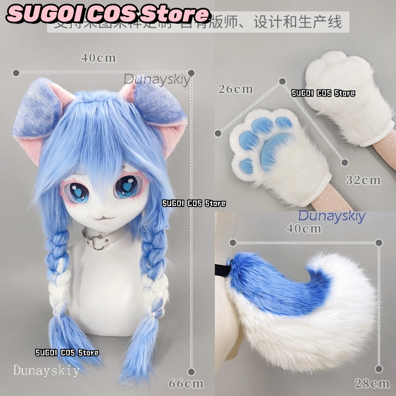 aBcSCS*Fursuit Head Kigurumi C - Anime Cosplay Cat review and price