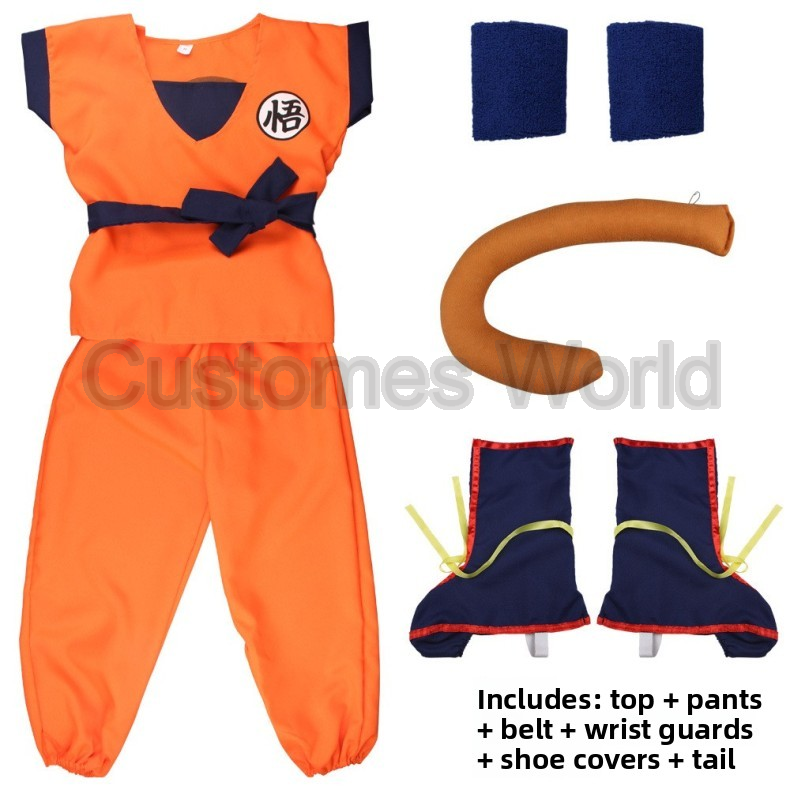 Boys Girls Halloween Son Goku  - Anime Cosplay Dress For Men review and price